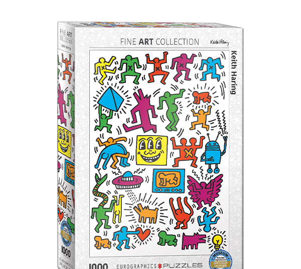 پازل 1000 تکه یوروگرافیکس پازلز مدل Keith Haring - Collage کد 6000-5513