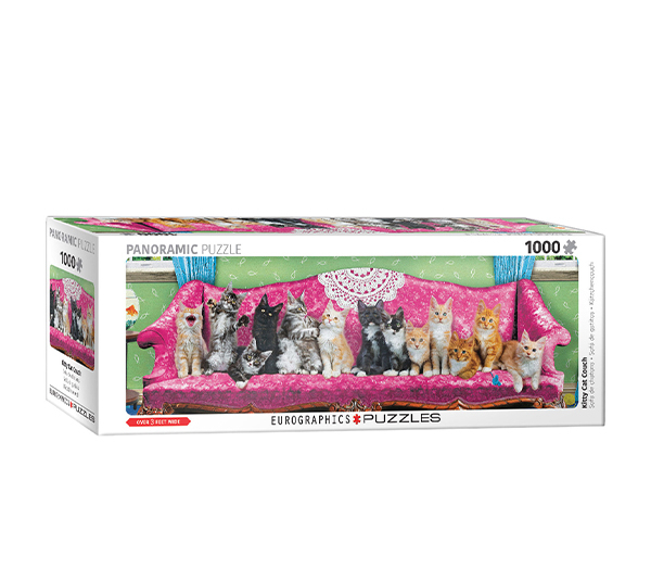 پازل 1000 تکه یوروگرافیکس پازلز مدل Kitty Cat Couch کد 6010-5629