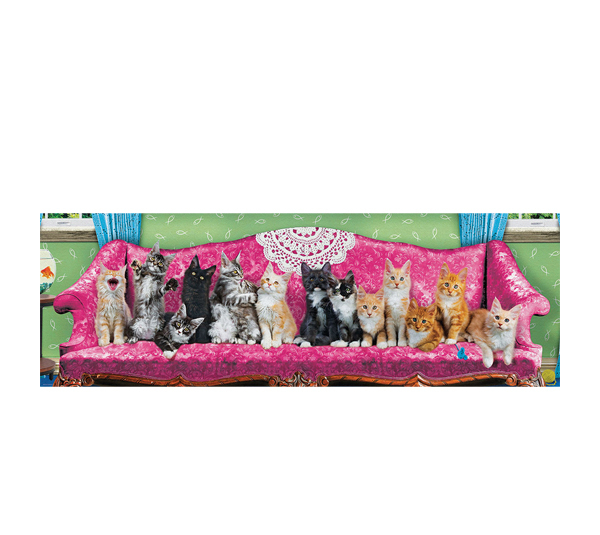 پازل 1000 تکه یوروگرافیکس پازلز مدل Kitty Cat Couch کد 6010-5629