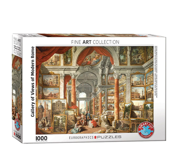 پازل 1000 تکه یوروگرافیکس پازلز مدل Gallery of Views of Modern Rome کد 6000-6036