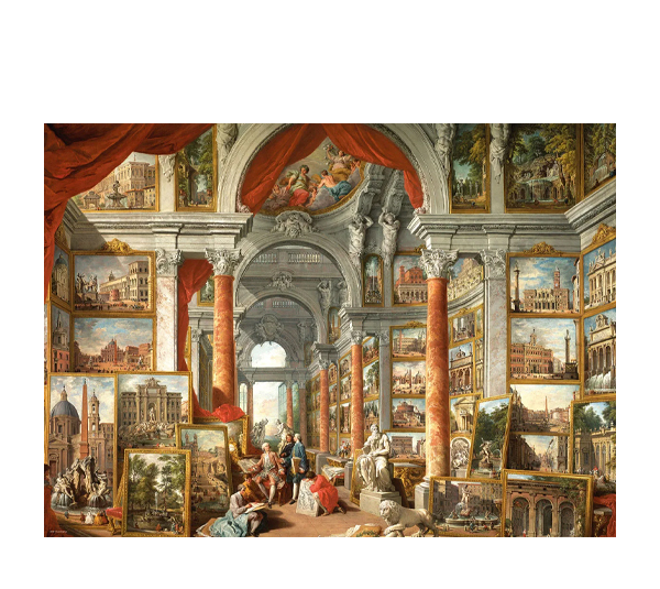 پازل 1000 تکه یوروگرافیکس پازلز مدل Gallery of Views of Modern Rome کد 6000-6036