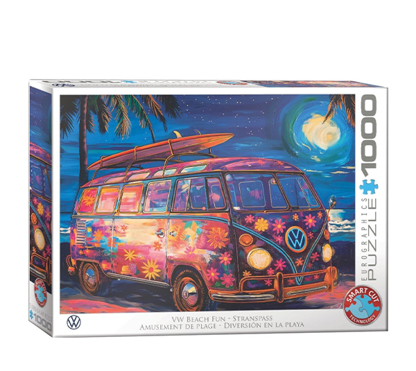 پازل 1000 تکه یوروگرافیکس پازلز مدل VW Beach Fun کد 6000-5950