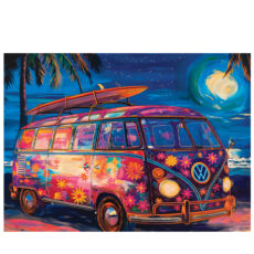 پازل 1000 تکه یوروگرافیکس پازلز مدل VW Beach Fun کد 6000-5950