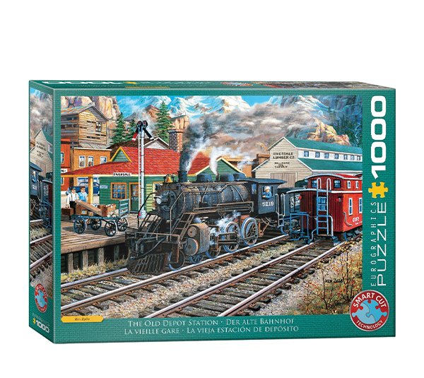 پازل 1000 تکه یوروگرافیکس پازلز مدل The Old Depot Station کد 6000-5876