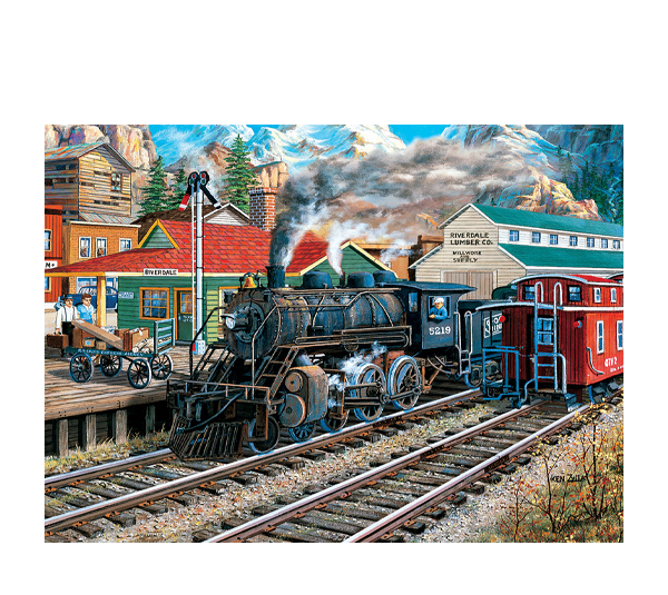 پازل 1000 تکه یوروگرافیکس پازلز مدل The Old Depot Station کد 6000-5876