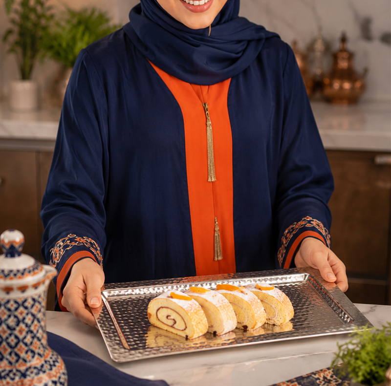 رولت خوری مسی مدل مستطیلی کد ZH329.1
