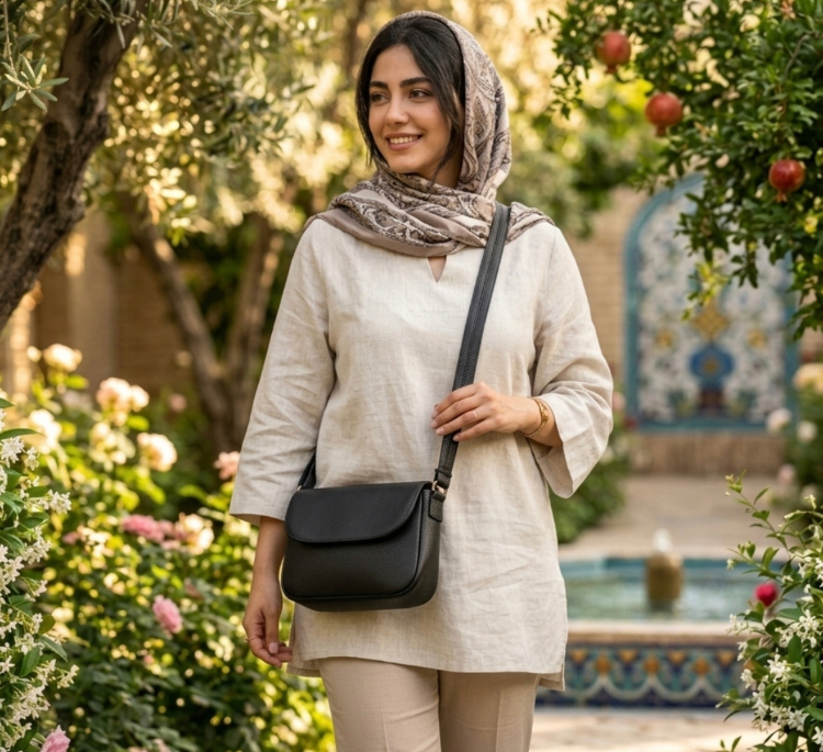 کیف رودوشی زنانه مدل آتینا کد 1077