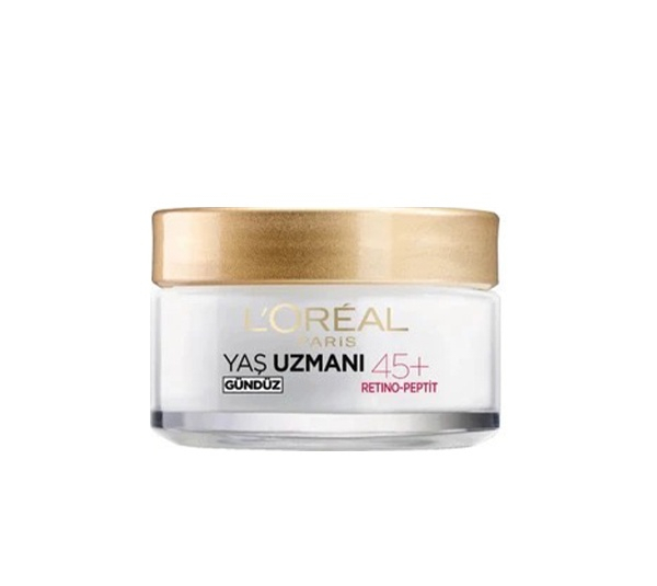 کرم روز ضد چروک لورآل مدل Yas Uzmani +45 حجم 50 میلی‌ لیتر