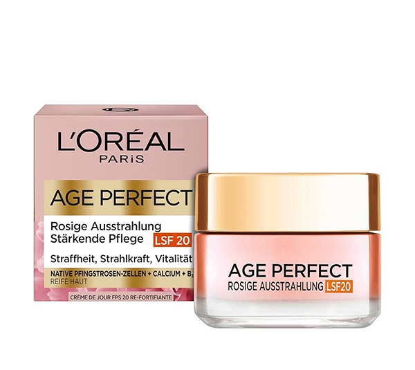 کرم ضد چروک لورآل مدل Age Perfect Rosige Ausstrahlung LSF 20 حجم 50 میلی لیتر