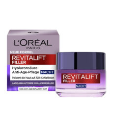 کرم شب ضدچروک لورآل مدل Revitalift Filler حجم 50 میلی لیتر