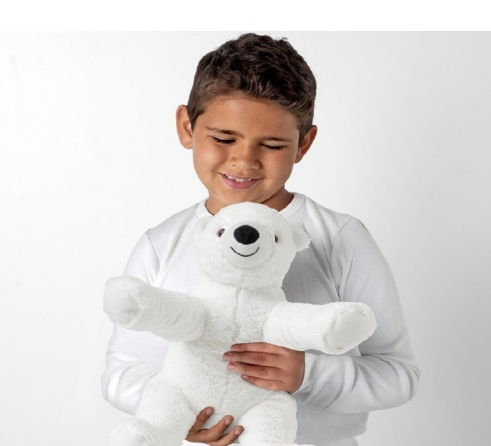 عروسک خرس ایکیا مدل SNUTTIG کد 205.785.33 ارتفاع 35 سانتی‌ متر