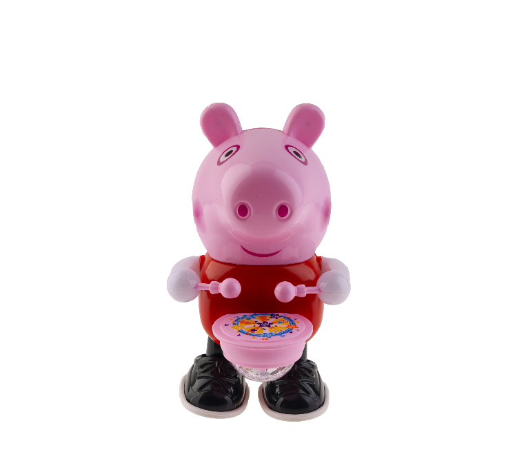 اسباب بازی مدل Peppa Pig طبل زن رقصنده کد 20212 ارتفاع 23 سانتی‌ متر