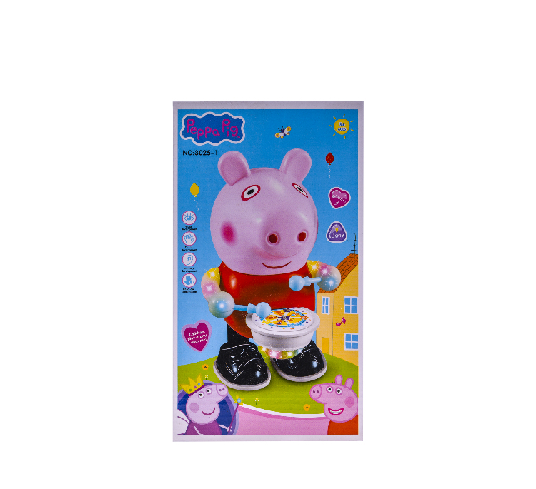 اسباب بازی مدل Peppa Pig طبل زن رقصنده کد 20212 ارتفاع 23 سانتی‌ متر