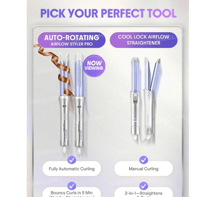 فر کننده مو شیگلم هیر مدل One Touch Airflow Styler Pro