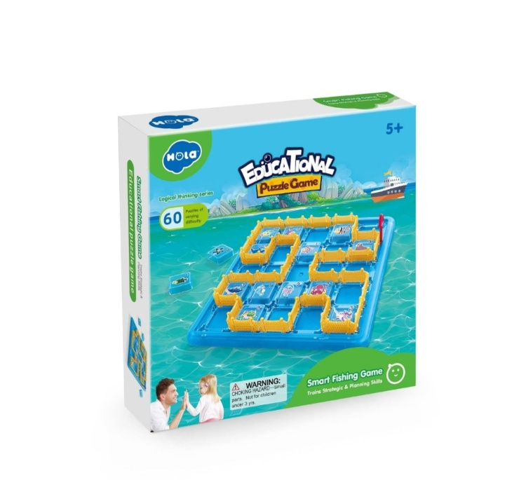 پازل 68 تکه هولا مدل Hola Smart fishing game کد 796900