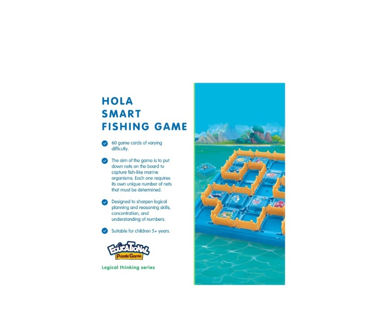 پازل 68 تکه هولا مدل Hola Smart fishing game کد 796900