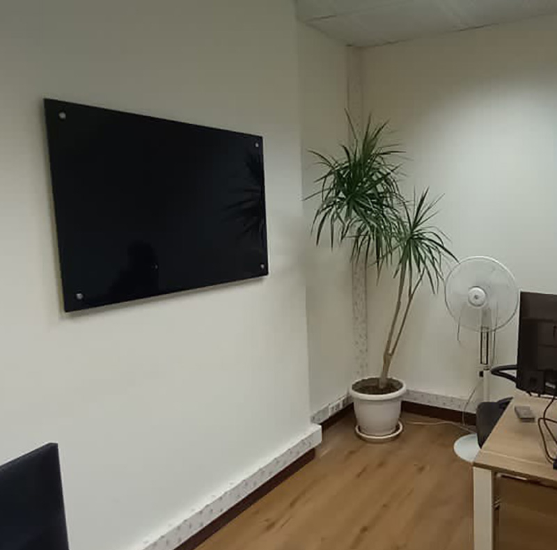 تخته وایت برد شیشه ای عکسنگ مدل AXANG -1280 سایز 120x80 سانتی متر