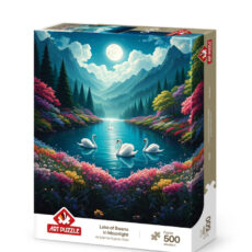 پازل 500 تکه آرت پازل مدل Lake of Swans in Moonlight كد 40509