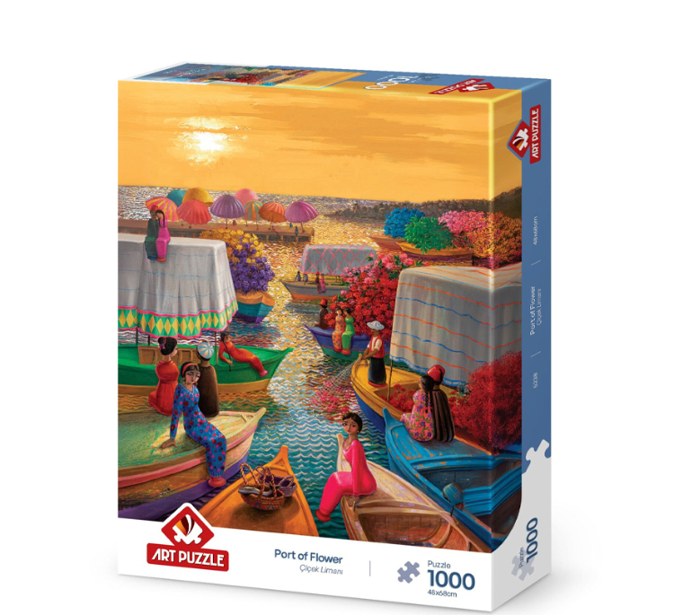 پازل 1000 تکه آرت پازل مدل Port of Flower كد 5238