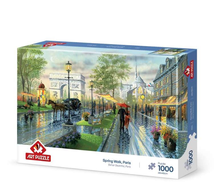 پازل 1000 تکه آرت پازل مدل Spring Walk, Paris كد 4225
