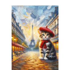 پازل 260 تکه آرت پازل مدل The Artist Cat in Paris كد 40270