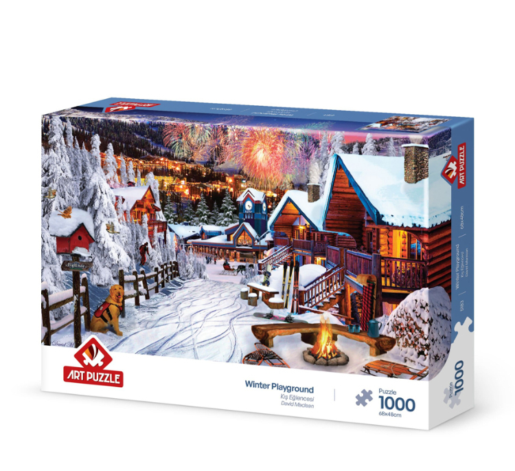 پازل 1000 تکه آرت پازل مدل Winter Playground كد 5183