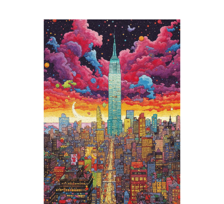 پازل 1000 تکه آرت پازل مدل olorful Metropolis New York كد 41030