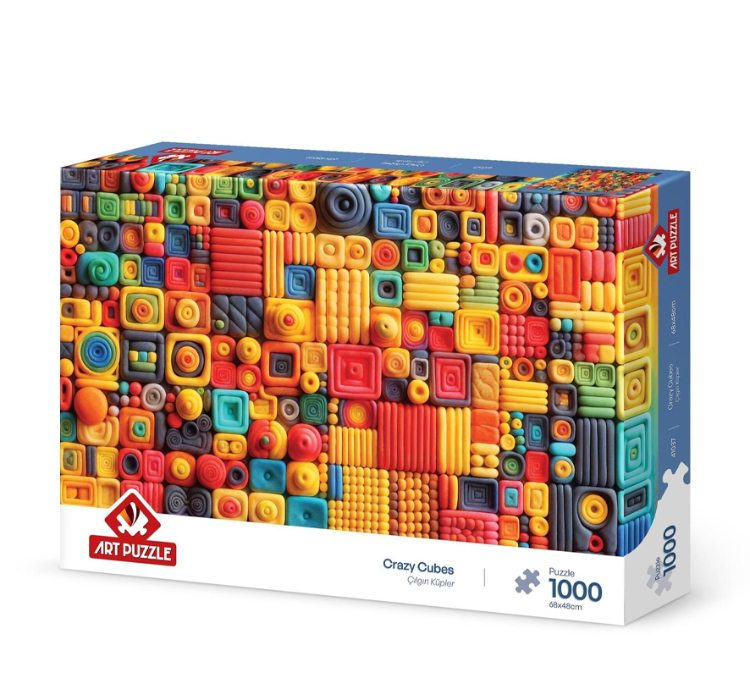 پازل 1000 تکه آرت پازل مدل Crazy Cubes كد 41037
