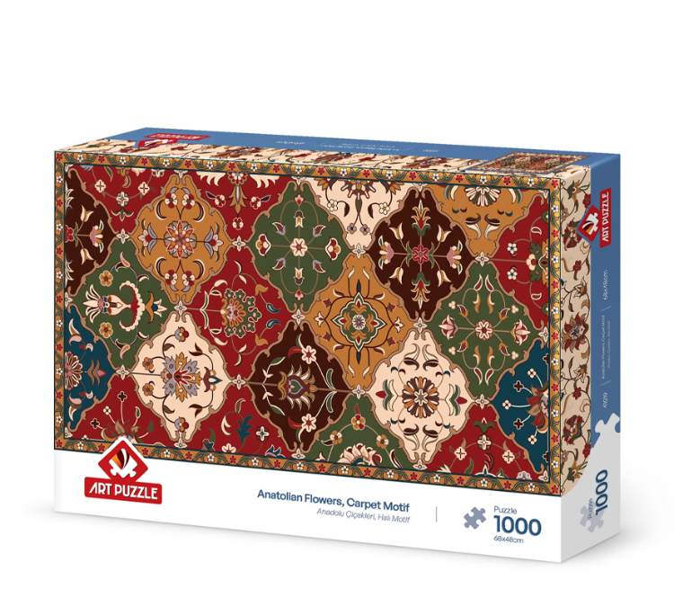 پازل 1000 تکه آرت پازل مدل Anatolian Flowers Carpet Motif كد 41019