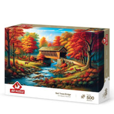 پازل 500 تکه آرت پازل مدل Red Trees Bridge كد 40514