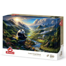 پازل 500 تکه آرت پازل مدل Panda’s Tranquil Retreat كد 40502