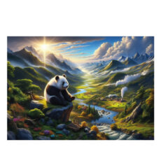پازل 500 تکه آرت پازل مدل Panda's Tranquil Retreat كد 40502