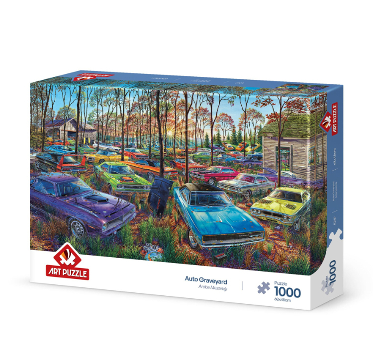 پازل 1000 تکه آرت پازل مدل Auto Graveyard كد 5269