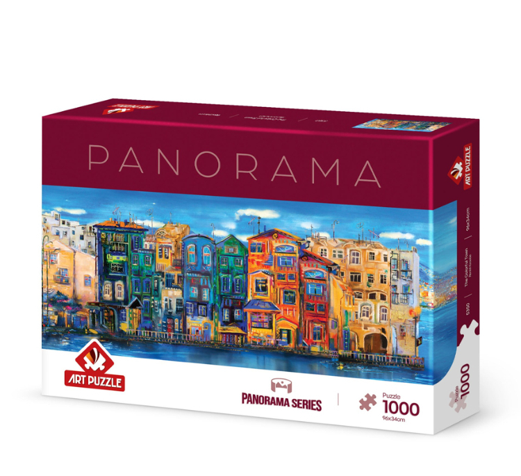 پازل 1000 تکه آرت پازل مدل The Colorful Town كد 5350