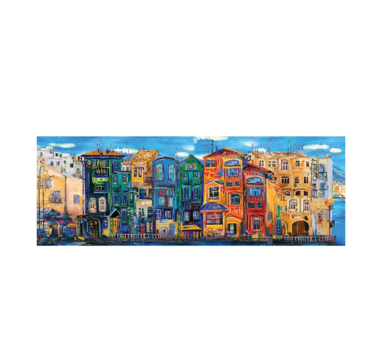 پازل 1000 تکه آرت پازل مدل The Colorful Town كد 5350
