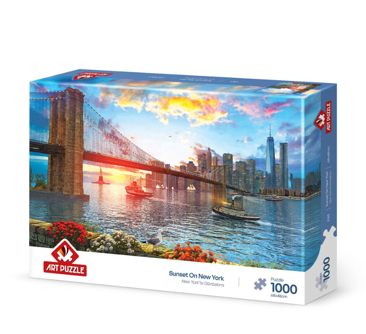 پازل 1000 تکه آرت پازل مدل Sunset On New York كد 5185