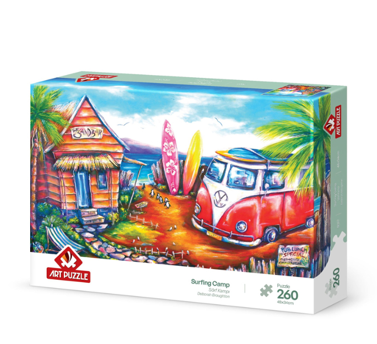 پازل 260 تکه آرت پازل مدل Surfing Camp كد 5027