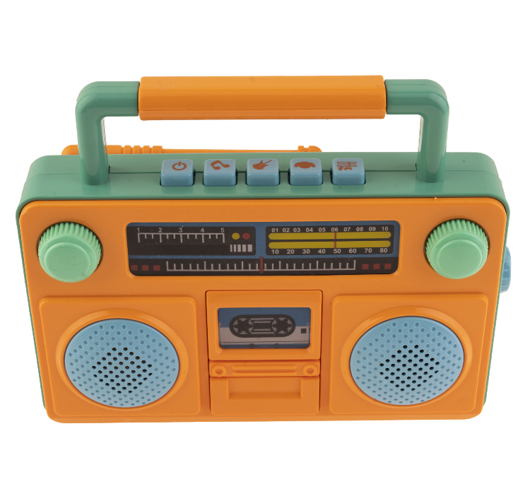 بازی آموزشی مدل رادیو ضبط موزیکال کد HJ-8087 رنگ نارنجی