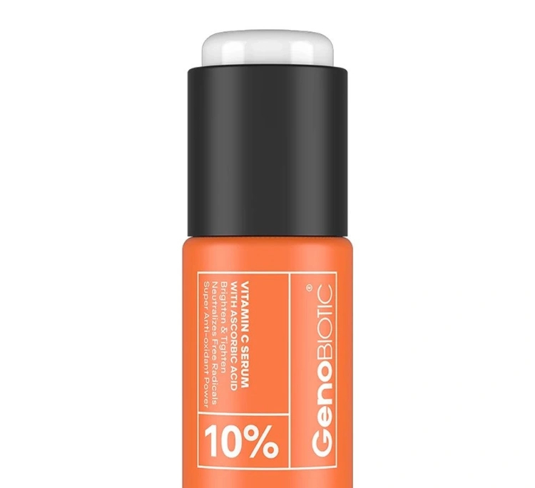 سرم روشن کننده روز و شب ژنوبایوتیک مدل Vitamin C Serum حجم 12 میلی لیتر