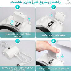 ذره‌بین‌ مدل هدبندی چراغ‌دار کد MG82000MAC