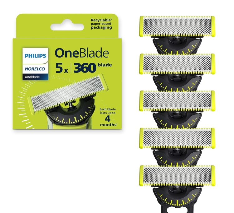 تیغه اصلاح فیلیپس مدل QP450 بسته 5 عددی