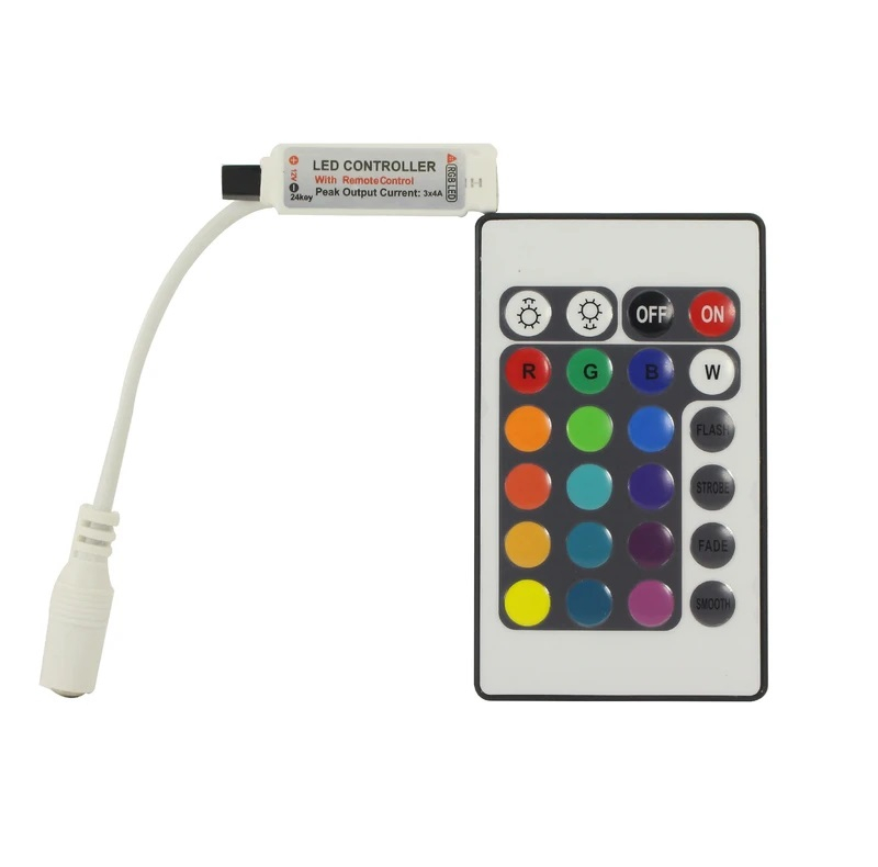 ریسه نئون فلکسی مدل RGB کد 12v طول 2 متر به همراه ریموت و درایور