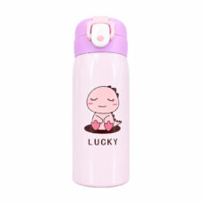 قمقمه کودک مدل دکمه‌ای Lucky دایناسور حجم 0.35 لیتر