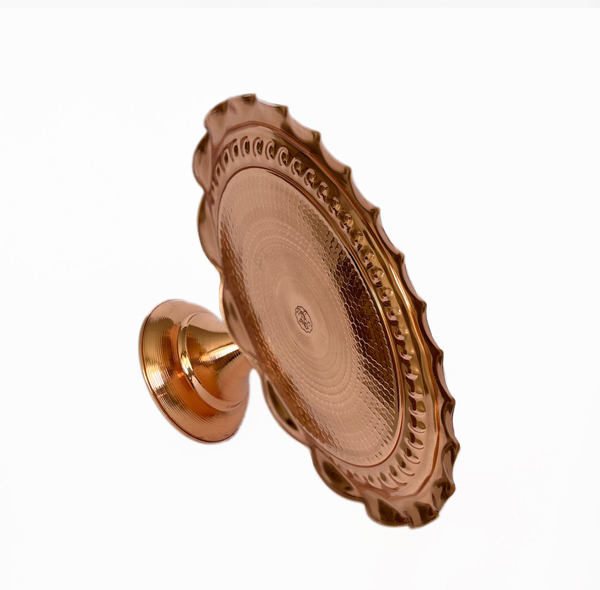 شیرینی خوری مسی مدل ارکیده کد ZH345.2