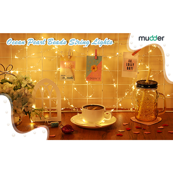 ریسه ال ای دی مدل کریسمس مروارید اقیانوس کد B082HVNM6M طول 3 متر