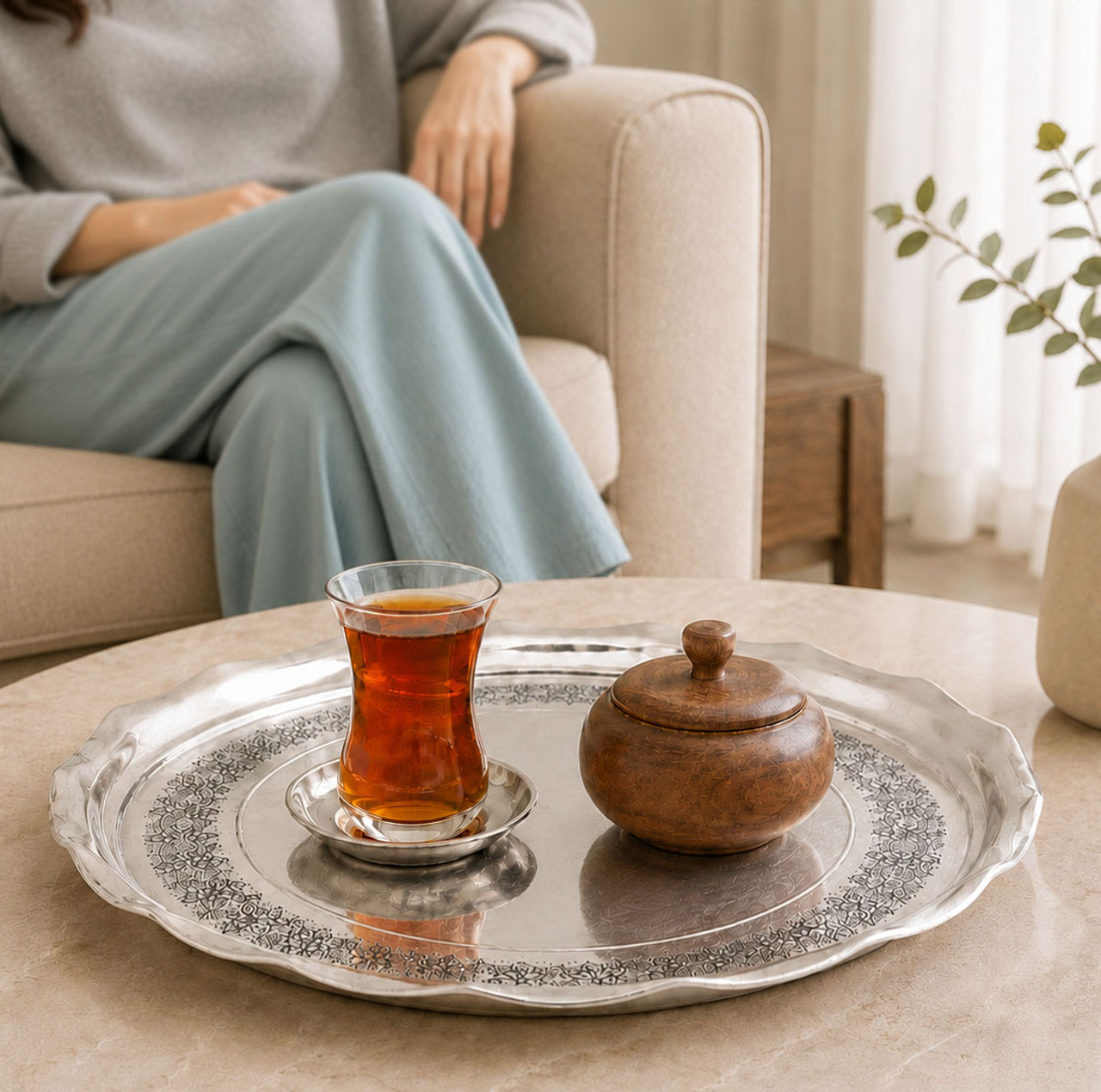 سینی مسی دیبا زنجان کد 1040