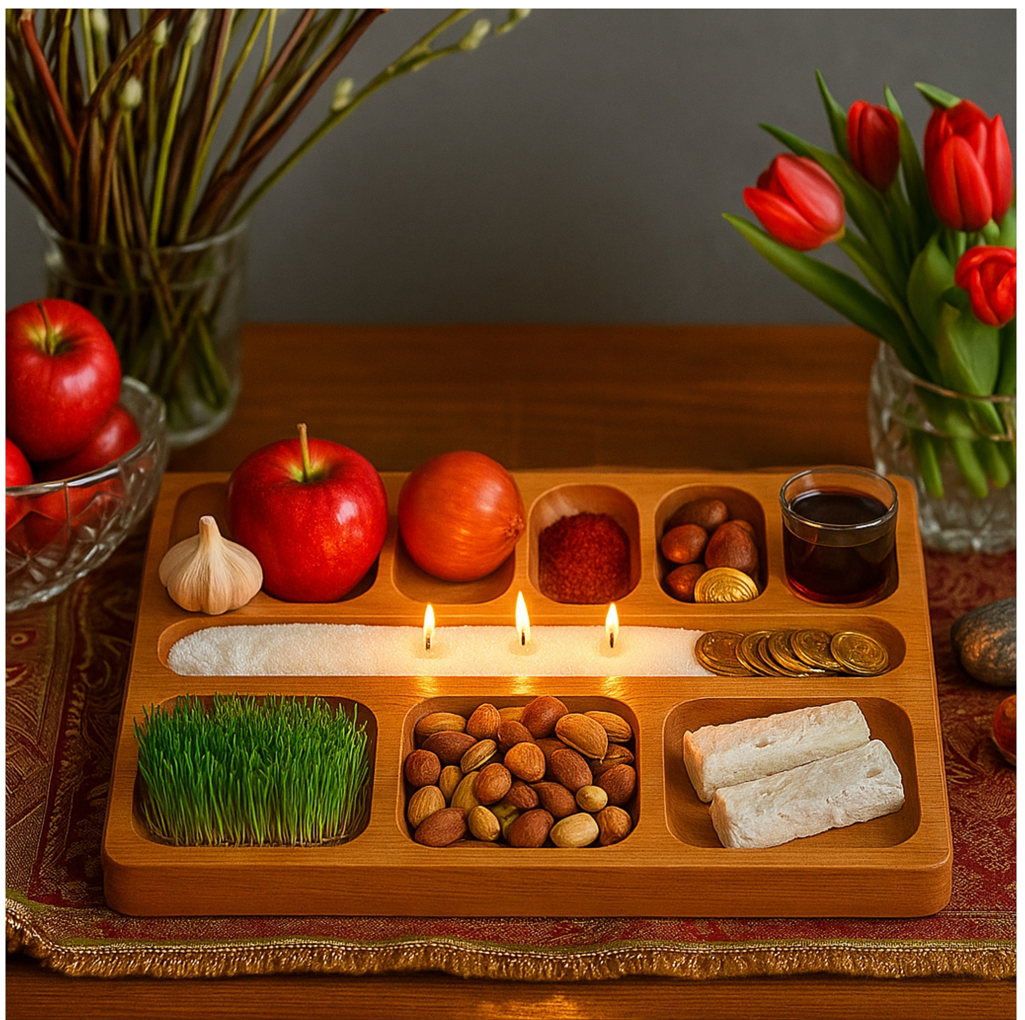 اردوخوری مدل چوبی طرح نوروز