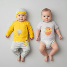 ست 4 تکه لباس نوزادی مدل egg