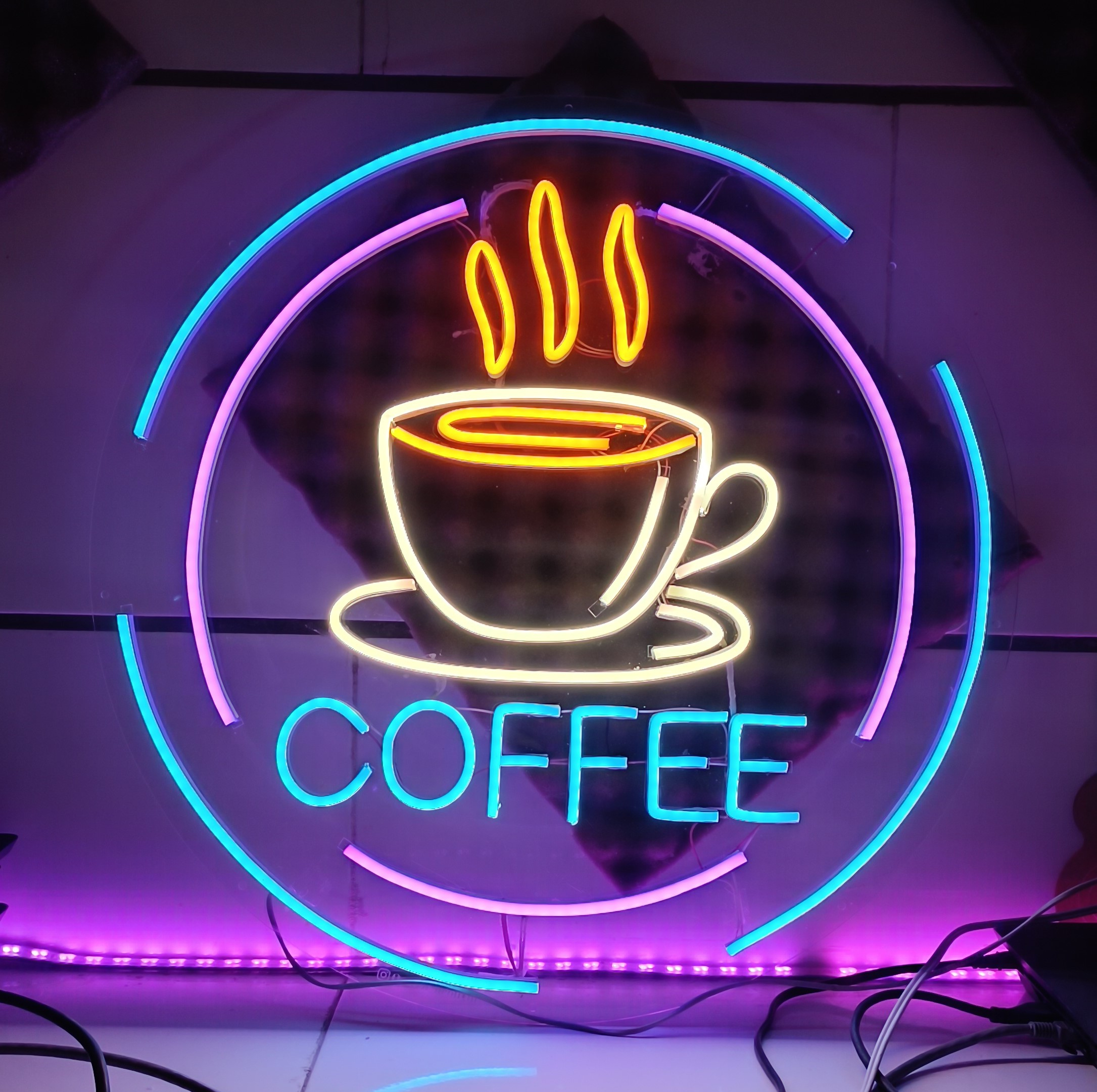 چراغ نئونی طرح coffee کد CO2025