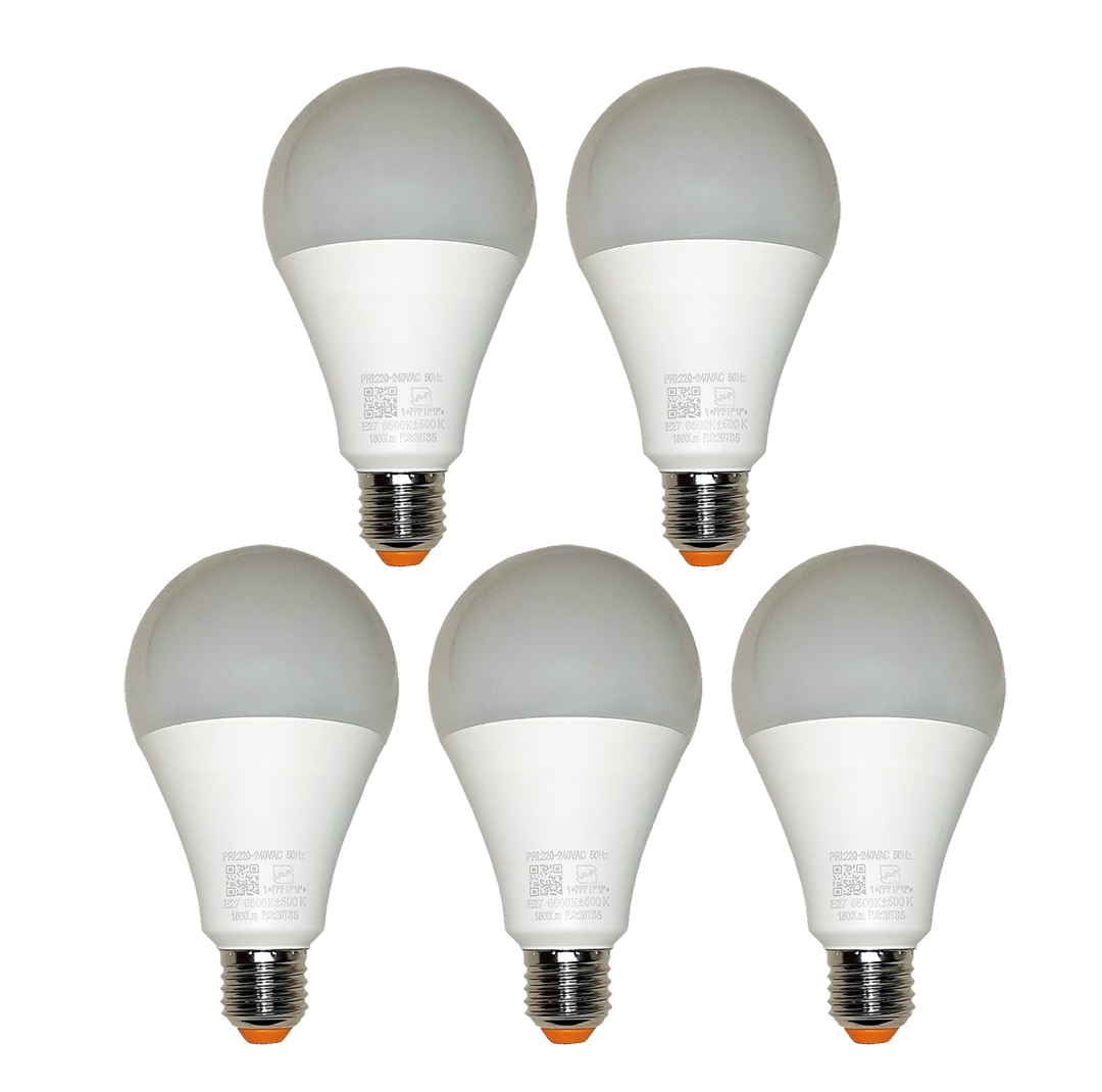 لامپ 15 وات مهتابی نمانور مدل LED پایه E27 بسته 5 عددی
